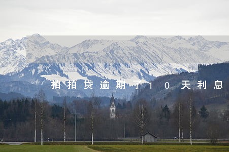 拍拍贷逾期了10天利息怎么算 拍拍贷逾期了10天利息怎么算