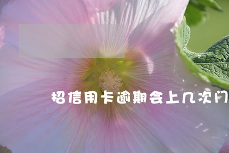 招信用卡逾期会上几次门 招信用卡逾期会上几次门