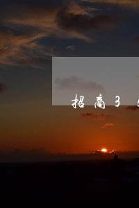 招商3500逾期三个月