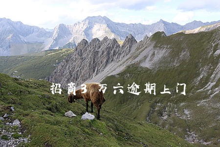 招商3万六逾期上门 招商3万六逾期上门