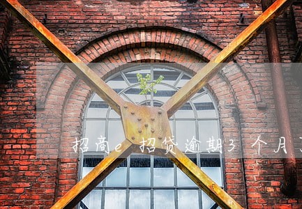 招商e招贷逾期3个月了 招商e招贷逾期3个月了