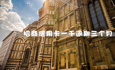 招商信用卡一千逾期三个月