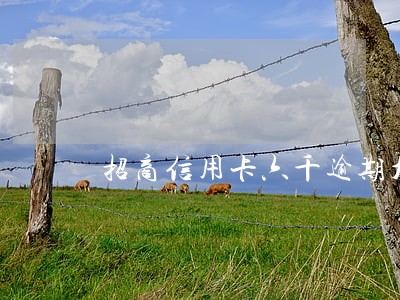 招商信用卡六千逾期九十天 招商信用卡六千逾期九十天