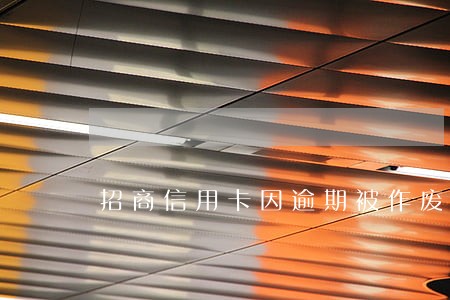 招商信用卡因逾期被作废 招商信用卡因逾期被作废