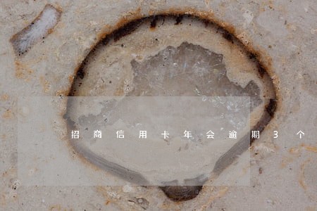招商信用卡年会逾期3个月 招商信用卡年会逾期3个月