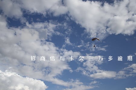 招商信用卡欠三万多逾期两个多月