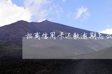 招商信用卡还款逾期怎么办 招商信用卡还款逾期怎么办