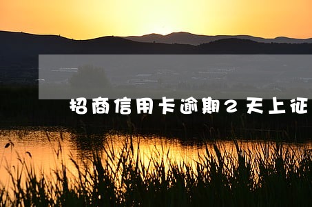 招商信用卡逾期2天上征信吗 招商信用卡逾期2天上征信吗