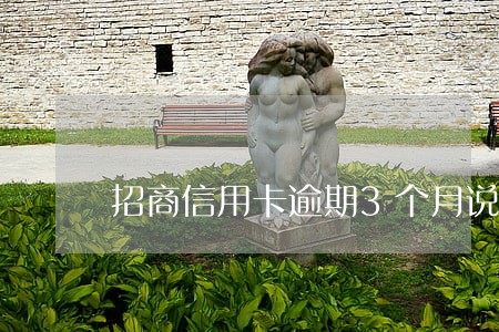 招商信用卡逾期3个月说要报案 招商信用卡逾期3个月说要报案