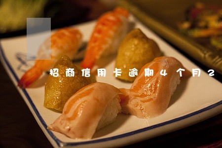 招商信用卡逾期4个月2万