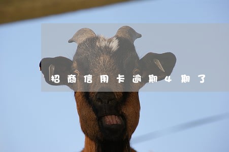 招商信用卡逾期4期了