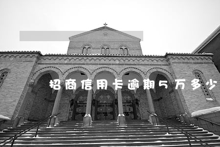 招商信用卡逾期5万多少一个月 招商信用卡逾期5万多少一个月