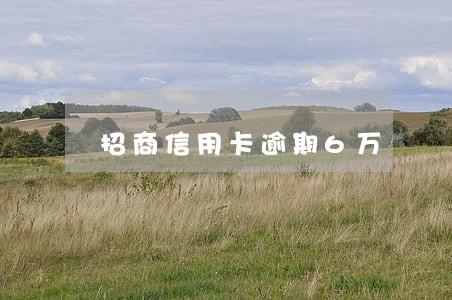 招商信用卡逾期6万 招商信用卡逾期6万