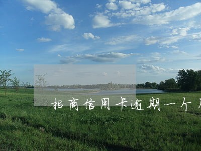招商信用卡逾期一个月还了最低