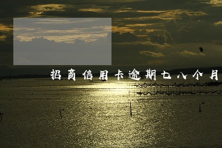 招商信用卡逾期七八个月了 招商信用卡逾期七八个月了