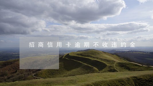 招商信用卡逾期不收违约金