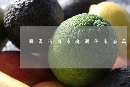招商信用卡逾期停卡后还能用吗