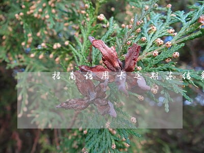 招商信用卡逾期冻结多久恢复正常 招商信用卡逾期冻结多久恢复正常