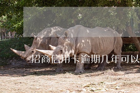 招商信用卡逾期几年可以 招商信用卡逾期几年可以