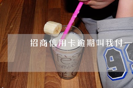 招商信用卡逾期叫我付一半 招商信用卡逾期叫我付一半