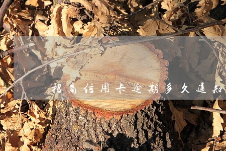 招商信用卡逾期多久通知