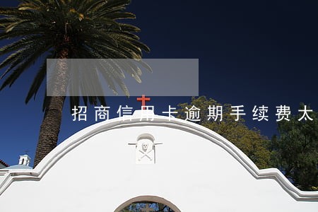 招商信用卡逾期手续费太高 招商信用卡逾期手续费太高
