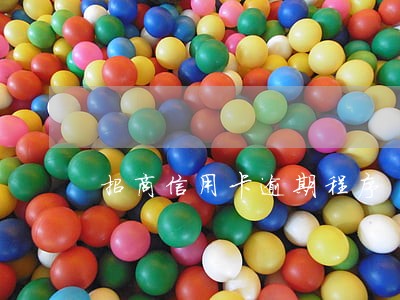 招商信用卡逾期程序