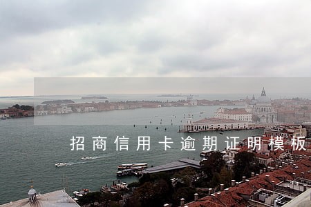 招商信用卡逾期证明模板 招商信用卡逾期证明模板