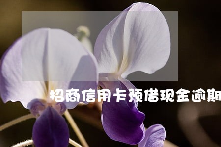 招商信用卡预借现金逾期会怎样 招商信用卡预借现金逾期会怎样