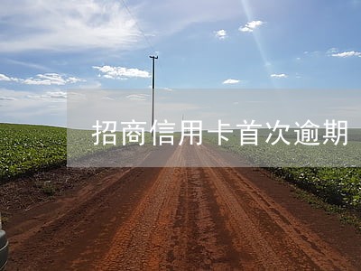 招商信用卡首次逾期 招商信用卡首次逾期