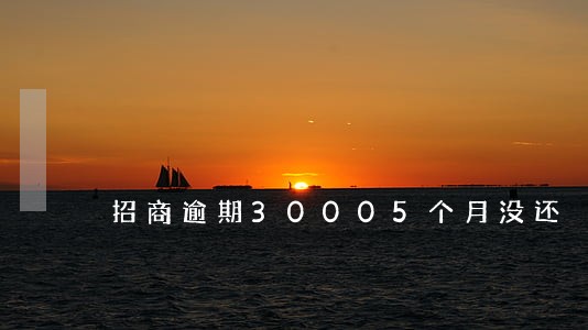 招商逾期30005个月没还 招商逾期30005个月没还