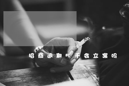 招商逾期5千会立案吗