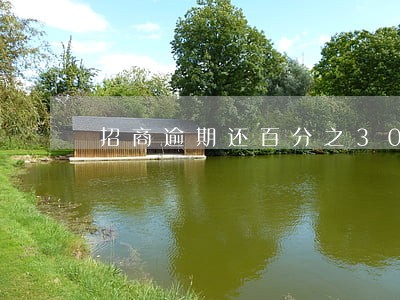 招商逾期还百分之30 招商逾期还百分之30