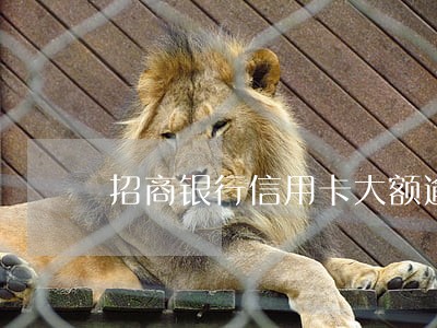 招商银行信用卡大额逾期 招商银行信用卡大额逾期