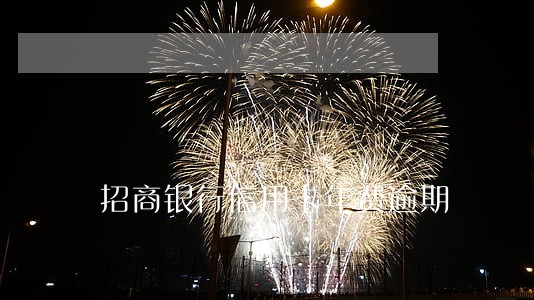 招商银行信用卡年费逾期 招商银行信用卡年费逾期