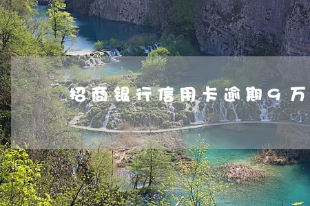 招商银行信用卡逾期9万三个月 招商银行信用卡逾期9万三个月