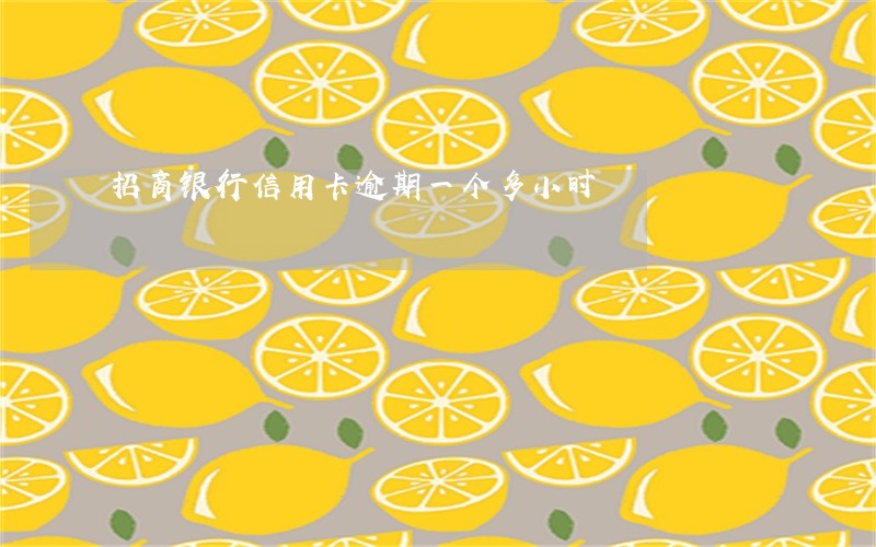 招商银行信用卡逾期一个多小时 招商银行信用卡逾期一个多小时