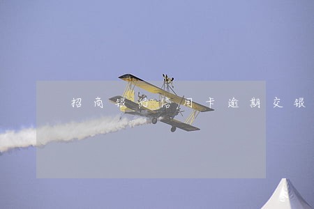 招商银行信用卡逾期交银行调查 招商银行信用卡逾期交银行调查