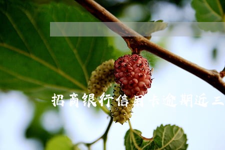 招商银行信用卡逾期近三个月 招商银行信用卡逾期近三个月
