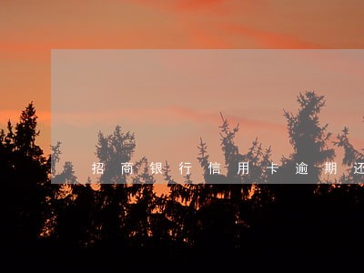 招商银行信用卡逾期还了部分 招商银行信用卡逾期还了部分