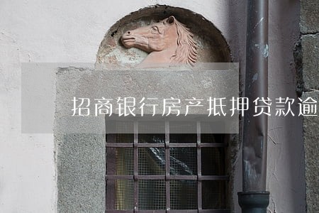 招商银行房产抵押贷款逾期 招商银行房产抵押贷款逾期