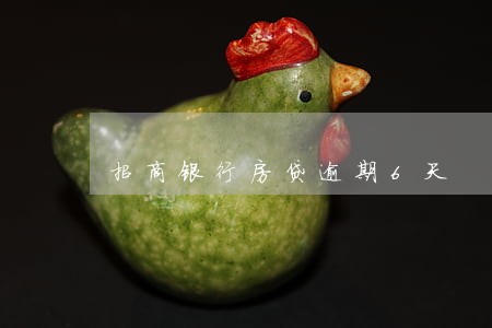 招商银行房贷逾期6天 招商银行房贷逾期6天
