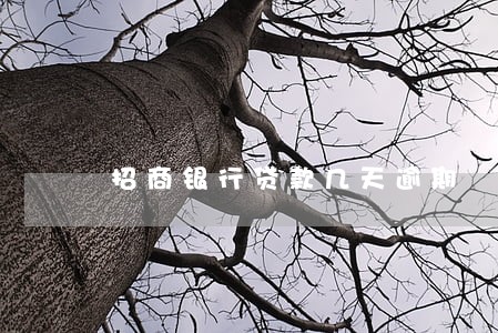 招商银行贷款几天逾期 招商银行贷款几天逾期