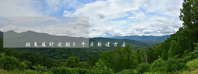 招商银行逾期3个月处理方法 招商银行逾期3个月处理方法