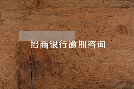 招商银行逾期咨询 招商银行逾期咨询