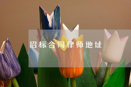 招标合同律师地址 招标合同律师地址