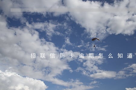 招联信用卡逾期怎么知道