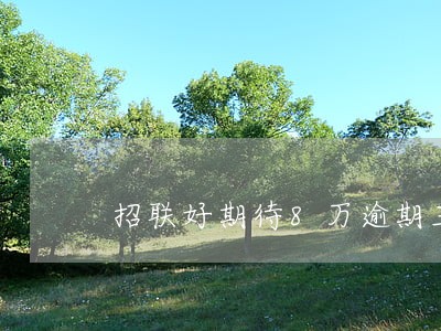 招联好期待8万逾期三年 招联好期待8万逾期三年