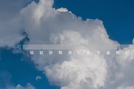 招联好期贷15万逾期1年 招联好期贷15万逾期1年