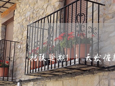 招联逾期11天发催款通知 招联逾期11天发催款通知
